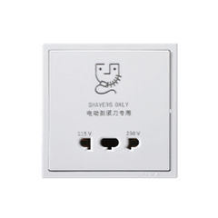 Module Ổ cắm dao cạo râu lắp đế chuẩn vuông Simon 70E651