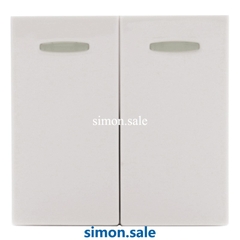 Công tắc đôi 2 chiều có dải phản quang M module (chưa bao gồm khung viền chữ nhật) Simon Series 51A H42