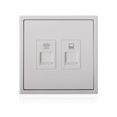 Module Ổ cắm điện thoại kết nối RJ45 và ổ cắm dữ liệu Cat.6 mặt vuông Simon Series i7 705629