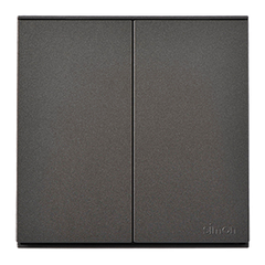 Công tắc đôi 1 chiều 16A Màu Xám Simon Series E6 721021-61