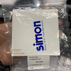 Mặt che trơn vuông cho đế âm chuẩn vuông Simon - Tây Ban Nha Simon S6 581000