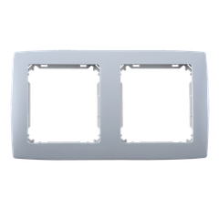 Viền công tắc ổ cắm đôi màu sáng trắng Simon Series V8 80820-30