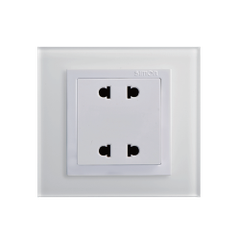 Module ổ cắm đôi 2 chấu Simon V8