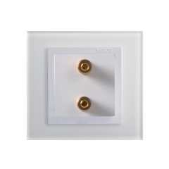 Module ổ cắm kết nối âm thanh đơn Simon V8