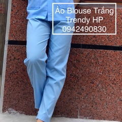 Quần blouse xanh dương Lon Nhật - Quần công nghệ xanh dương nam nữ