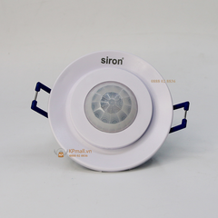 Công tắc cảm biến chuyển động hồng ngoại âm trần, cảm ứng phát hiện người di chuyển bật đèn Siron Sr-SS001