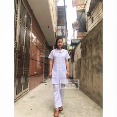 Bộ quần áo blouse trắng bác sĩ Lon Nhật đẹp