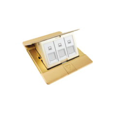 Bộ ổ cắm âm sàn gồm 3 ổ mạng Cat6 Simon