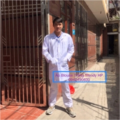 [Hình chụp thật 100%] Bộ quần áo blouse nam dài tay, ngắn tay dày dặn đẹp