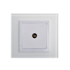 Module ổ cắm tivi đơn Simon V8