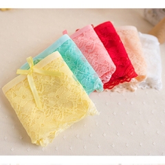 [Combo 5 quần lót nữ] quần lót ren nữ sexy cotton cạp đính nơ xinh xắn QTR10