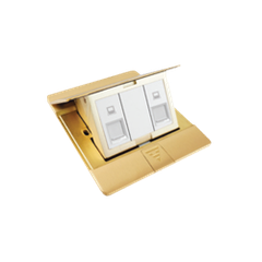 Bộ ổ cắm âm sàn gồm 2 ổ mạng CAT6 Simon