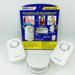 Báo khách cảm ứng không dây 1 mắt cảm ứng 2 chuông kawasan i287B-B68B