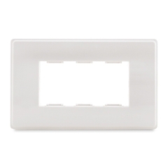 Khung mặt chữ nhật lắp công tắc, ổ điện cỡ XL M S L màu trắng Simon Series 51A H118