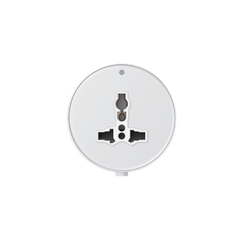 Ổ cắm đơn 3 chấu đa năng 13A Tròn màu trắng Simon Track Socket MTS1089