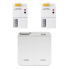 Bộ công tắc đôi không dây điều khiển 2 thiết bị điện từ xa Kawasan RCT2A-2RF01D