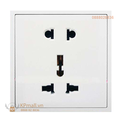 Ổ cắm 3 chấu đa tiêu chuẩn và ổ cắm 2 chấu đế vuông Simon 701080