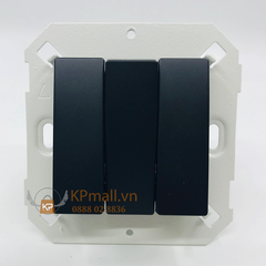 Module Công tắc Ba, 2 chiều 16A màu Đen cao cấp Simon V8 80372-26