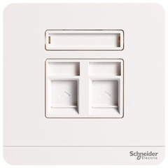 Bộ ổ cắm điện thoại và ổ cắm mạng cat5e Schneider AvatarOn E8332TDRJS5