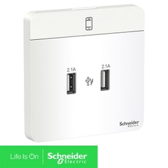 Ổ cắm sạc USB đôi 2.1A Schneider AvatarOn E8332USB