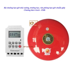 [Chính Hãng] Bộ chuông báo giờ 6 inch - 85db báo giờ trường học, nhà xưởng, văn phòng (báo giờ chính xác giây) TS17S-6IN