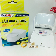 Công tắc cảm ứng vi sóng kín nước đèn tự phát sáng khi có chuyển động gắn tường, trần Kawasan RS05B