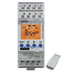 Công tắc thời gian lắp hộp CB hoặc thanh ray Theben-Germany TR 611 TOP 2
