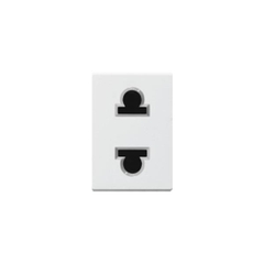 K1-Ổ cắm đơn 2 chấu size S (Trắng) Simon K1412S