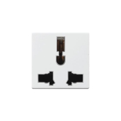 K1-Ổ cắm đơn 3 chấu đa năng size M (trắng) Simon K1413M