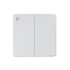 K3-Bộ công tắc đôi 1 chiều (Trắng) Simon 571021