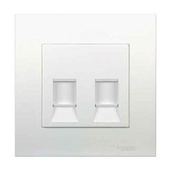 Bộ ổ cắm mạng cat6 đôi Schneider Series Vivace KB32RJ6