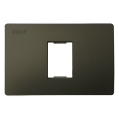 K1- Mặt 1 lỗ size S lắp ngang  (grey) Simon K1001N-61