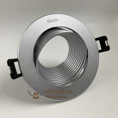 Khung đèn LED - Mặt viền đèn Spotlight KC1 màu Bạc Simon N0424-0393