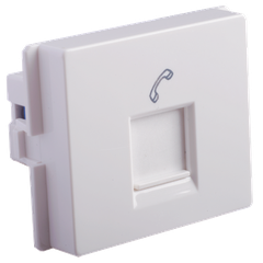 Ổ cắm điện thoại chuẩn RJ11 cỡ M Simon Series 52 N521