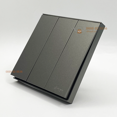 Công tắc ba, 1 chiều 16A chuẩn vuông màu Xám Simon E6 721031-61