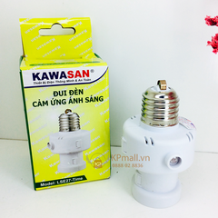 Đui đèn cảm ứng ánh sáng đèn tự mở khi trời tối Kawasan LSE27 time