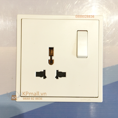 Module Ổ cắm 3 chấu đa tiêu chuẩn kèm công tắc Simon Series i7 701089