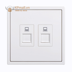 Module ổ cắm dữ liệu đôi chuẩn RJ45 và Cat.6 Simon i7 705628
