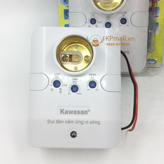 Đui đèn cảm ứng vi sóng, cảm ứng chuyển động đèn tự bật tắt khi có người chuyển động Kawasan RS686B