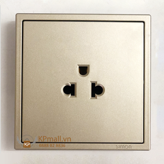 Module Ổ cắm đơn 3 chấu màu Sâm Panh cao cấp Simon i7 701087