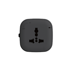 Ổ cắm đơn 3 chấu đa năng 13A vuông màu đen Simon Track Socket MTS1189-BL