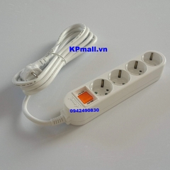 Ổ cắm schuko 4 lỗ 16A cáp dây 5m