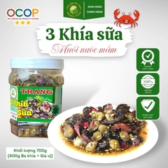 Ba khía sữa muối nước mắm - Hộp 700g (400g Ba khía sữa + nước mắm)