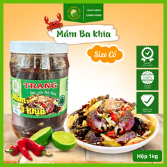 Ba khía muối nước mắm (Size cồ) - Hộp 1kg (450g Ba khía + nước mắm)