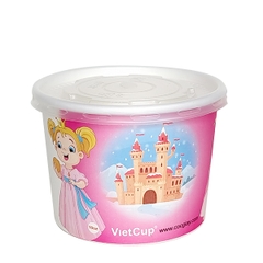 Tô giấy 10oz kèm nắp - Elsa