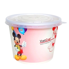 Bát 12oz 1PE kèm nắp - Mickey H