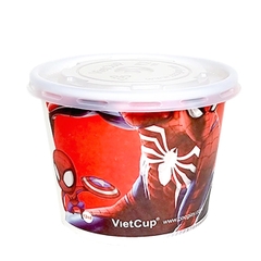 Tô giấy 13oz kèm nắp - Spider Man