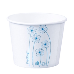 Tô giấy kem 12oz - Hoa
