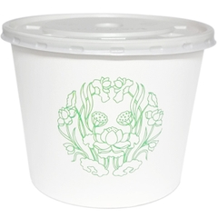 Tô giấy 33oz kèm nắp - Bông Sen