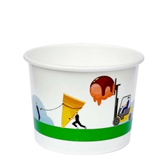 Tô giấy kem 10oz - Love 4